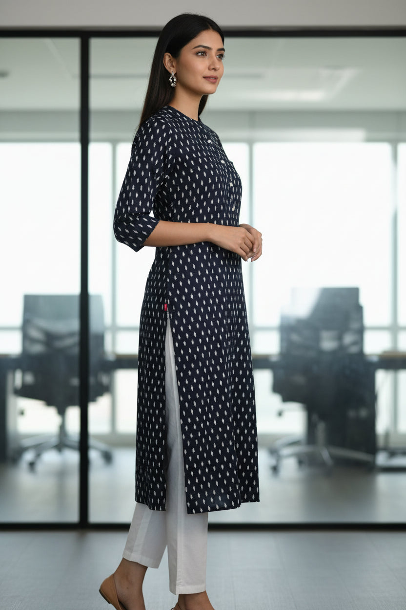 Office Wear Collar Kurti