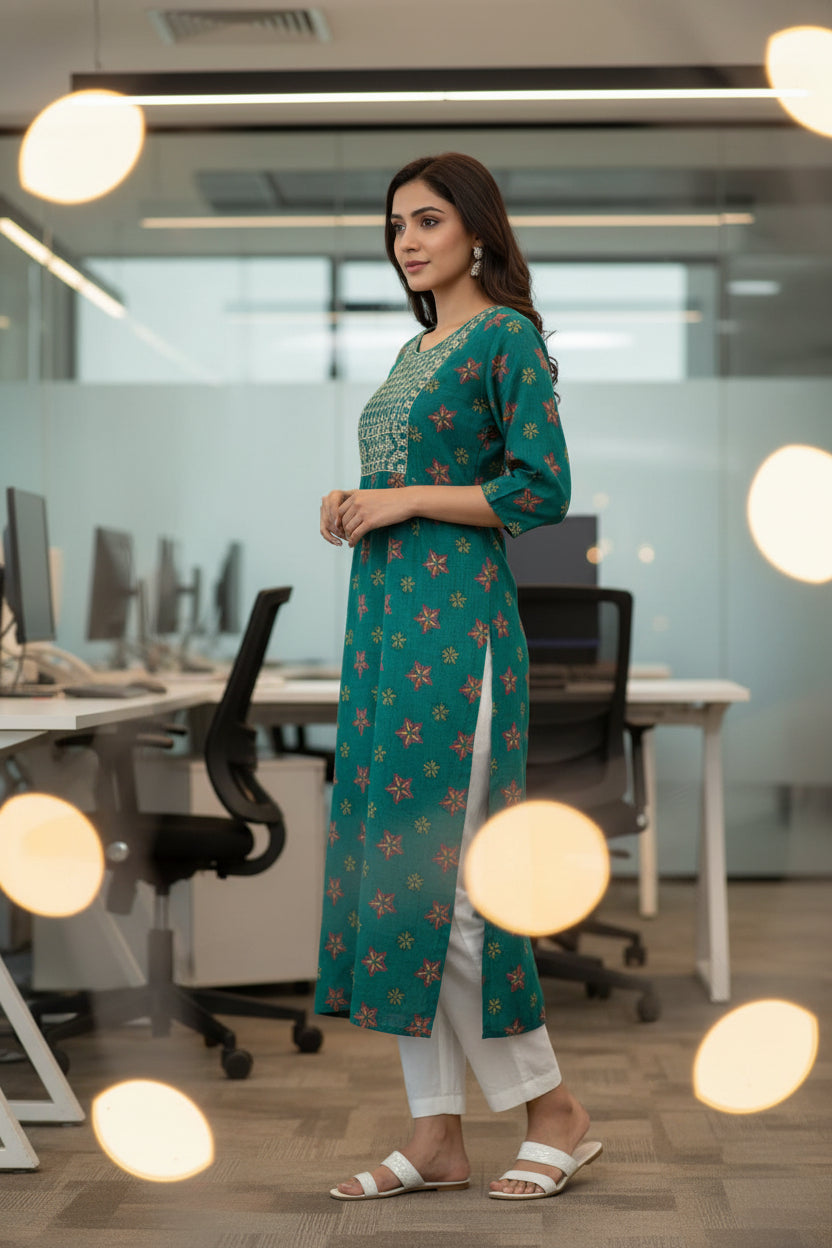 Jaipuri HandPainted Kurti